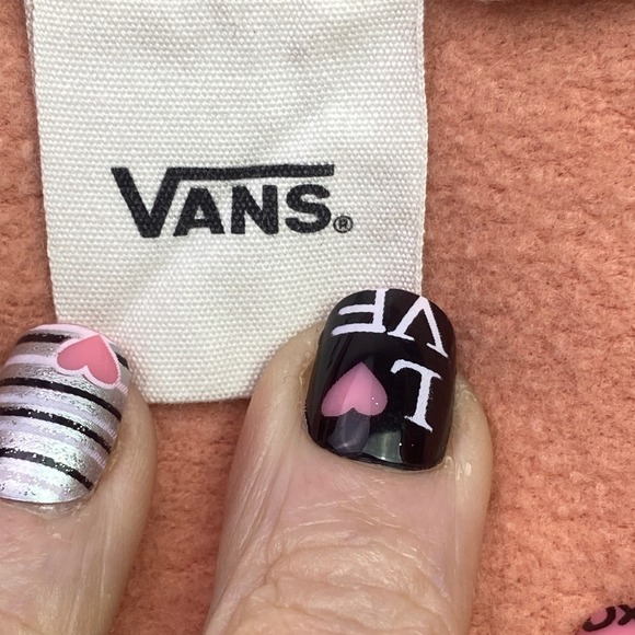 Vans Hoodie Womns Extra Small Oversized Cropped Hooded Pull Over Skate Grunge - Picture 4 of 9